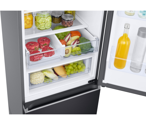 Lodówka Samsung RB38T607BB1 EF No Frost 203cm Grafitowa Stal Twin Cooling Plus 387L - 1529120 - zdjęcie 8